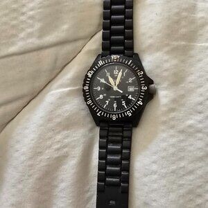 Vintage Stauer 21144 Swiss Tritium Men's Dive Watch 100m AS IS